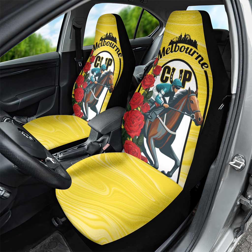 Melbourne Horse Racing Car Seat Cover The Race That Stops The Nation - Wonder Print Shop