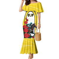 Personalised Melbourne Horse Racing Family Matching Mermaid Dress and Hawaiian Shirt The Race That Stops The Nation - Wonder Print Shop