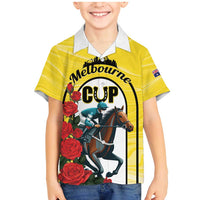 Personalised Melbourne Horse Racing Family Matching Mermaid Dress and Hawaiian Shirt The Race That Stops The Nation - Wonder Print Shop