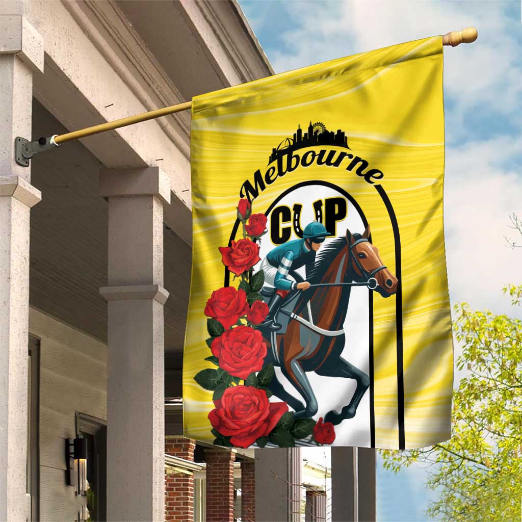 Melbourne Horse Racing Garden Flag The Race That Stops The Nation - Wonder Print Shop