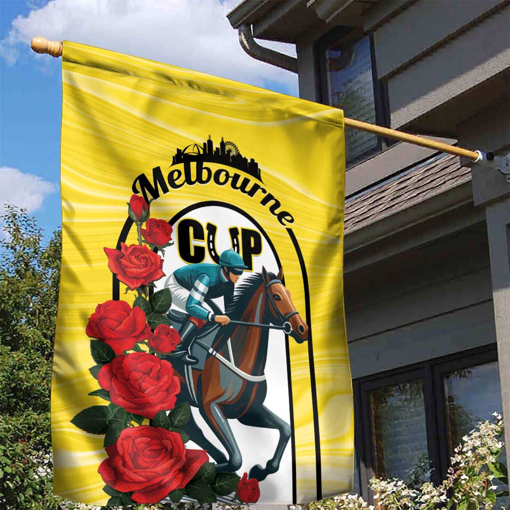 Melbourne Horse Racing Garden Flag The Race That Stops The Nation - Wonder Print Shop