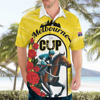 Personalised Melbourne Horse Racing Hawaiian Shirt The Race That Stops The Nation - Wonder Print Shop