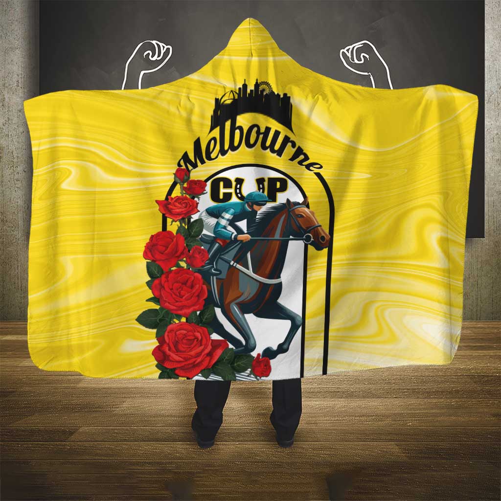 Melbourne Horse Racing Hooded Blanket The Race That Stops The Nation