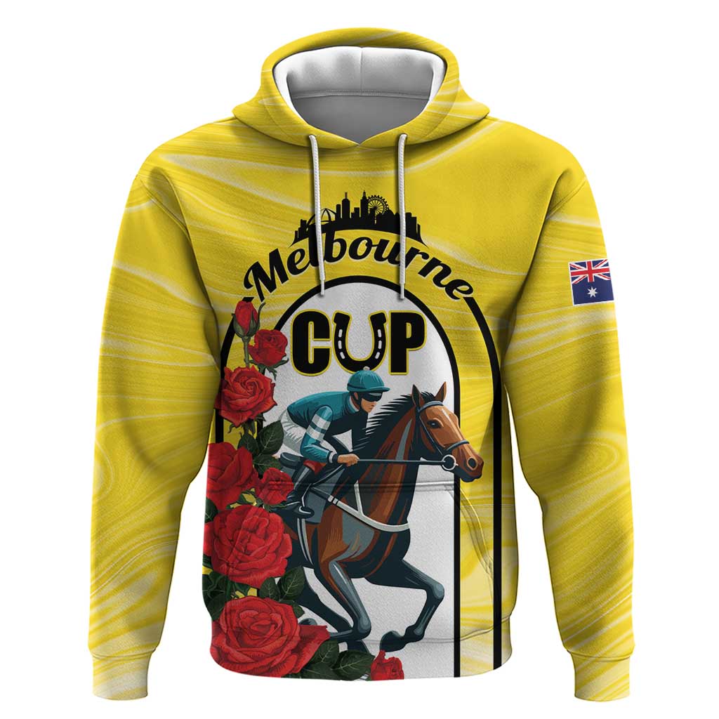 Personalised Melbourne Horse Racing Hoodie The Race That Stops The Nation - Wonder Print Shop