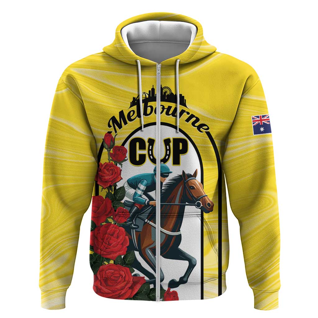 Personalised Melbourne Horse Racing Hoodie The Race That Stops The Nation - Wonder Print Shop
