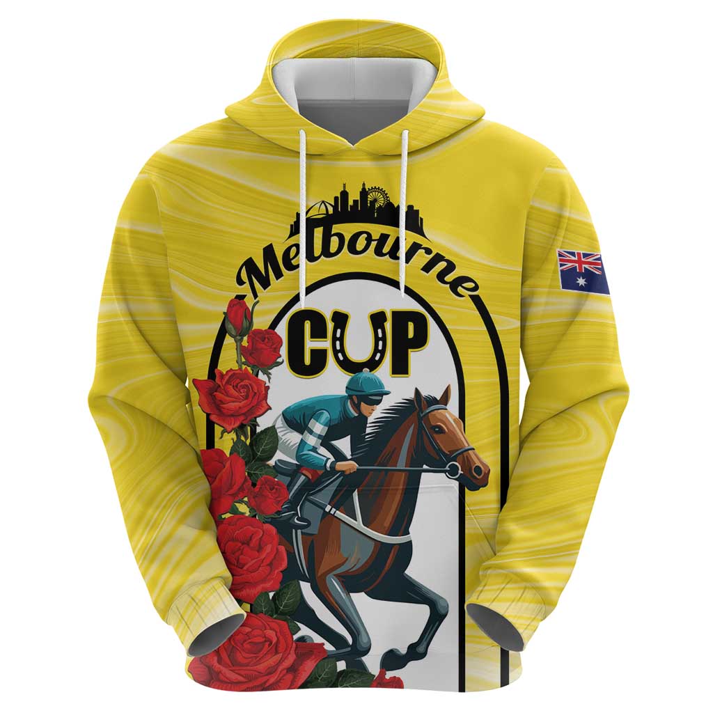 Personalised Melbourne Horse Racing Hoodie The Race That Stops The Nation - Wonder Print Shop