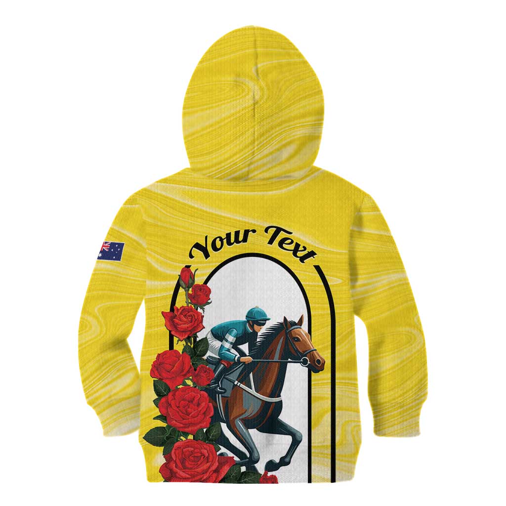 Personalised Melbourne Horse Racing Kid Hoodie The Race That Stops The Nation - Wonder Print Shop