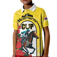 Personalised Melbourne Horse Racing Kid Polo Shirt The Race That Stops The Nation - Wonder Print Shop