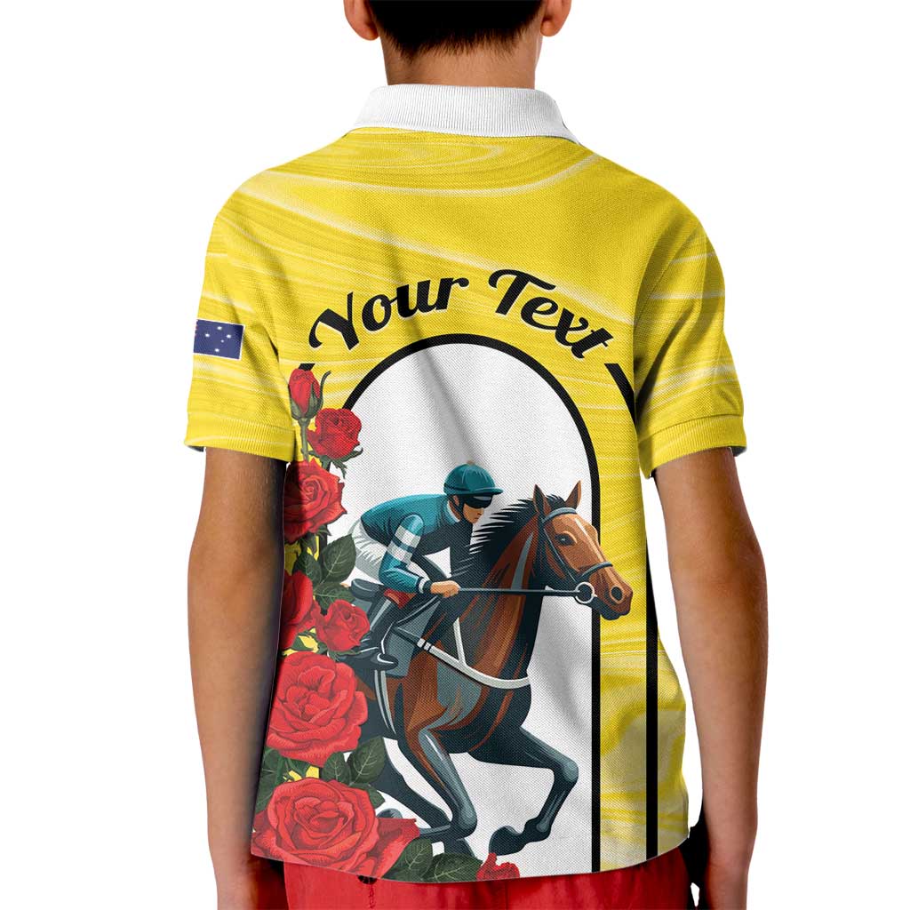 Personalised Melbourne Horse Racing Kid Polo Shirt The Race That Stops The Nation - Wonder Print Shop
