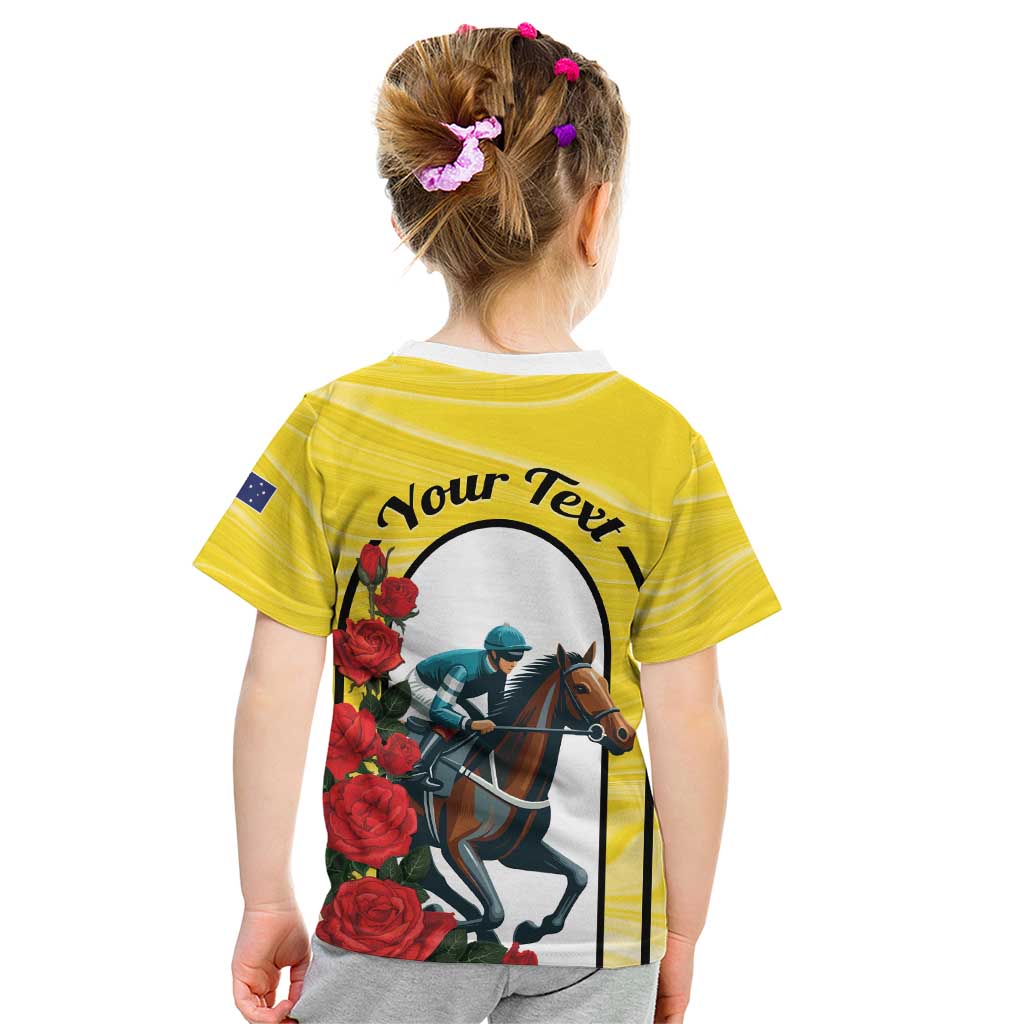 Personalised Melbourne Horse Racing Kid T Shirt The Race That Stops The Nation - Wonder Print Shop