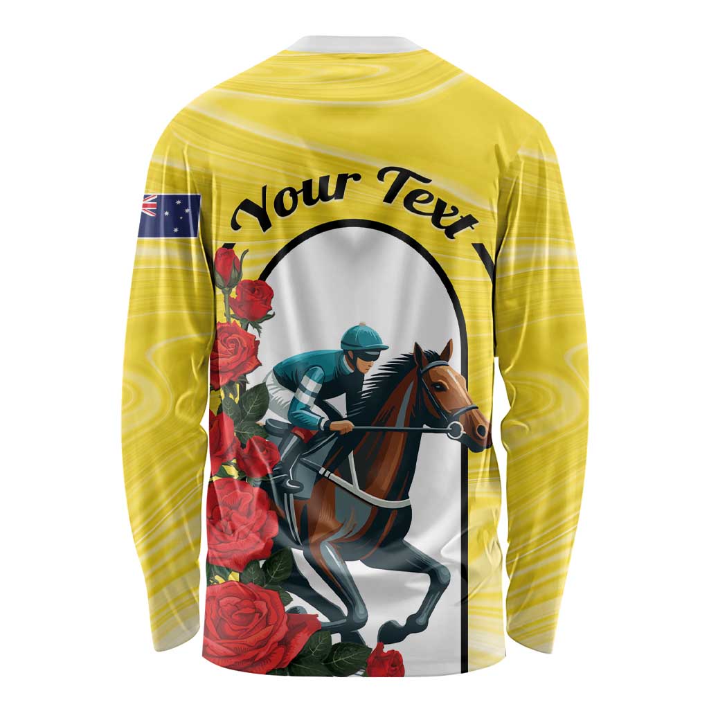 Personalised Melbourne Horse Racing Long Sleeve Shirt The Race That Stops The Nation - Wonder Print Shop