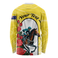 Personalised Melbourne Horse Racing Long Sleeve Shirt The Race That Stops The Nation - Wonder Print Shop