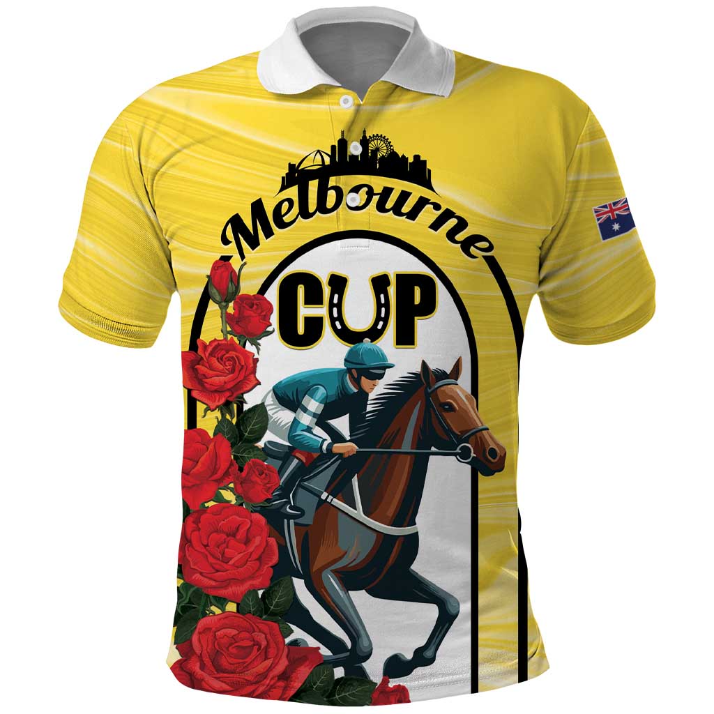 Personalised Melbourne Horse Racing Polo Shirt The Race That Stops The Nation - Wonder Print Shop
