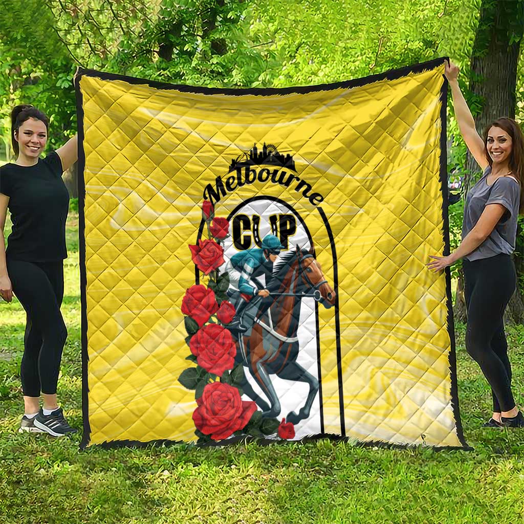Melbourne Horse Racing Quilt The Race That Stops The Nation - Wonder Print Shop