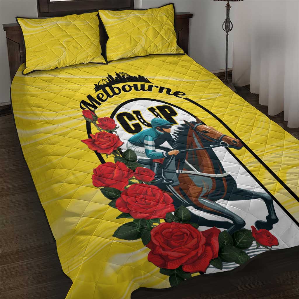 Melbourne Horse Racing Quilt Bed Set The Race That Stops The Nation - Wonder Print Shop
