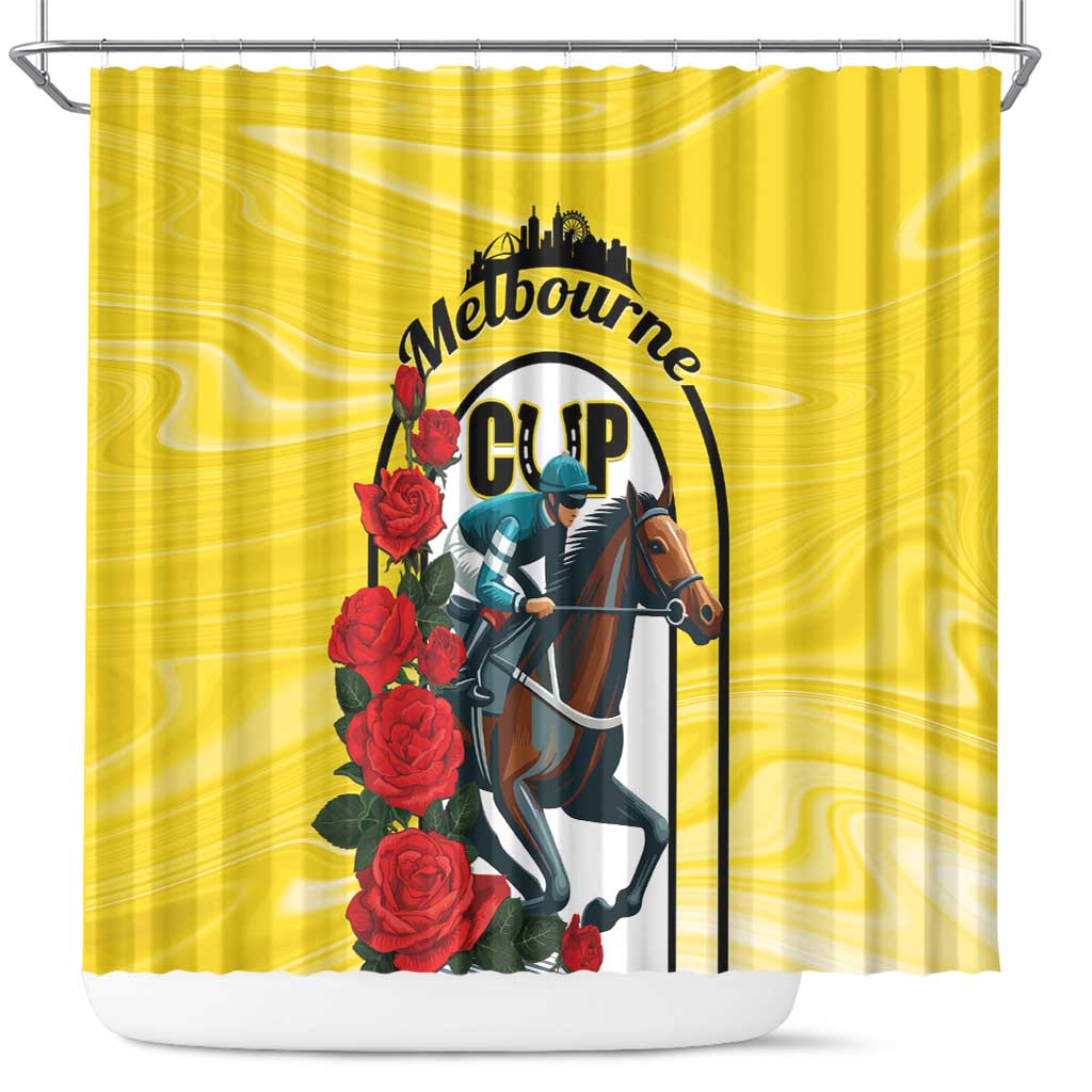 Melbourne Horse Racing Shower Curtain The Race That Stops The Nation