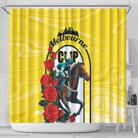 Melbourne Horse Racing Shower Curtain The Race That Stops The Nation