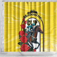 Melbourne Horse Racing Shower Curtain The Race That Stops The Nation