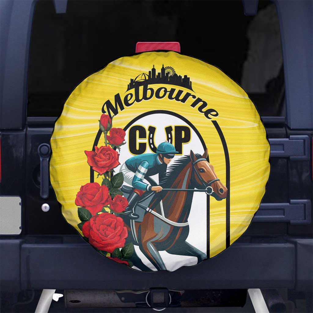 Melbourne Horse Racing Spare Tire Cover The Race That Stops The Nation - Wonder Print Shop