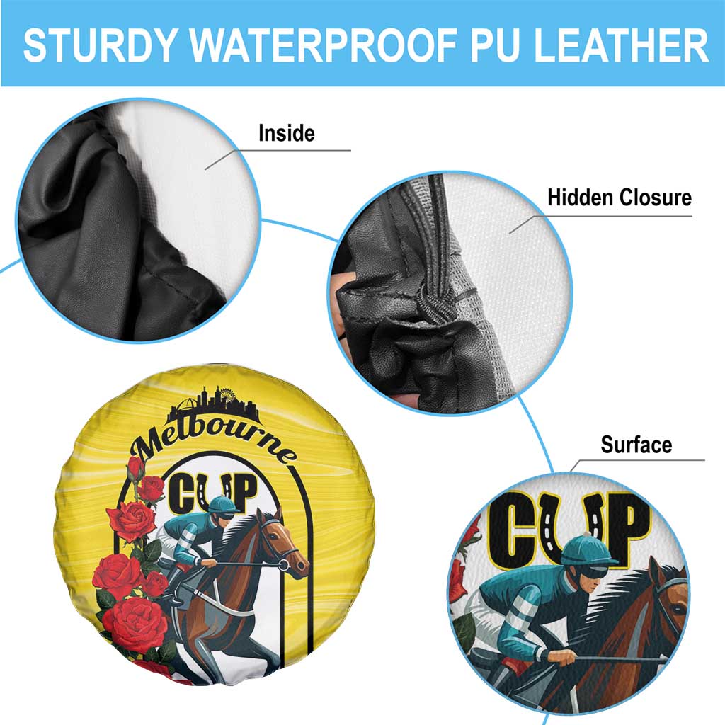 Melbourne Horse Racing Spare Tire Cover The Race That Stops The Nation - Wonder Print Shop