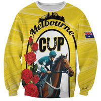 Personalised Melbourne Horse Racing Sweatshirt The Race That Stops The Nation - Wonder Print Shop