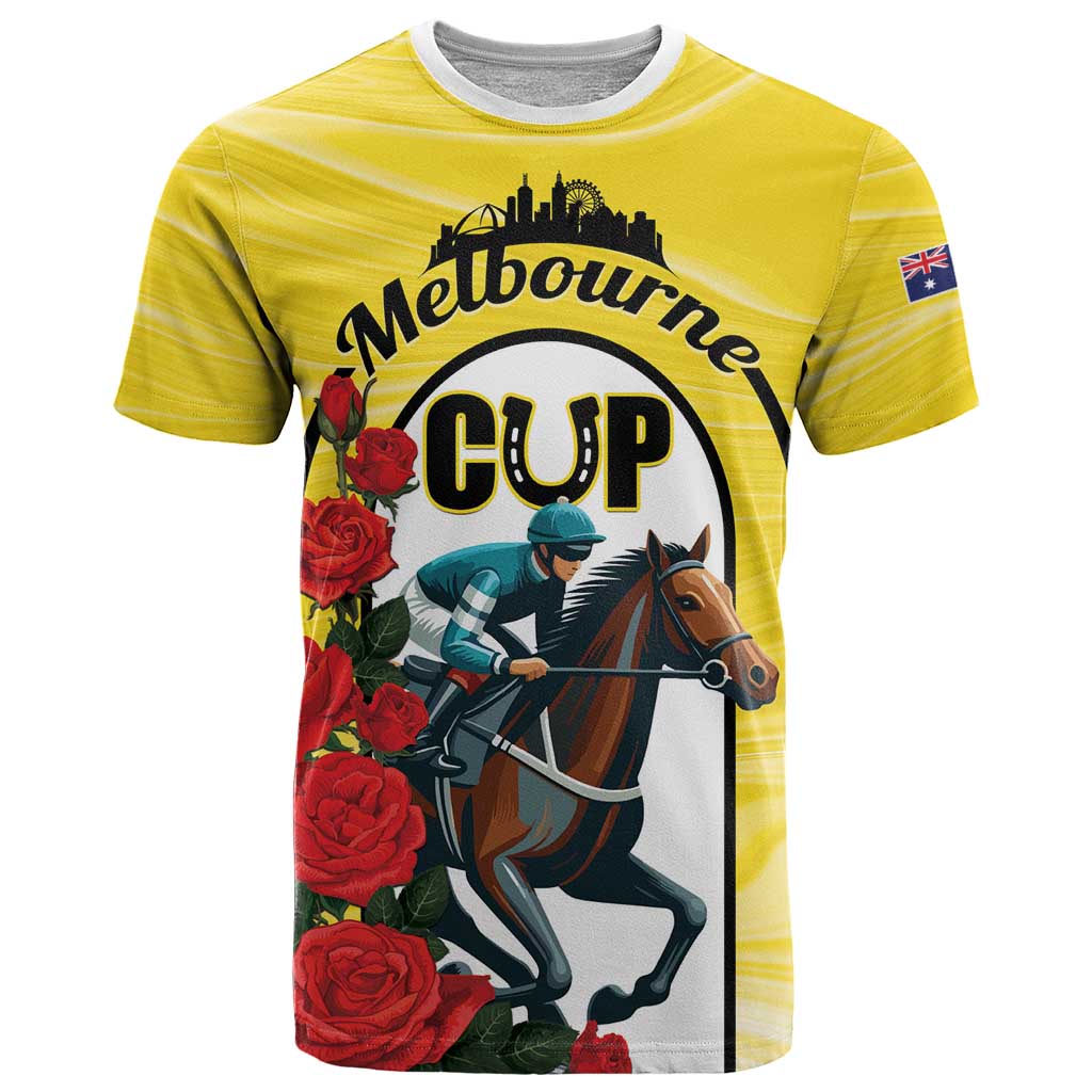 Personalised Melbourne Horse Racing T Shirt The Race That Stops The Nation - Wonder Print Shop