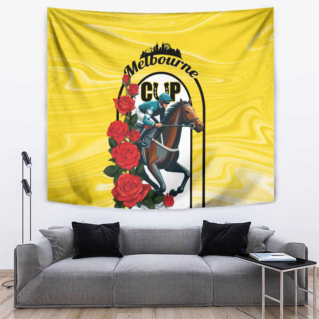 Melbourne Horse Racing Tapestry The Race That Stops The Nation - Wonder Print Shop