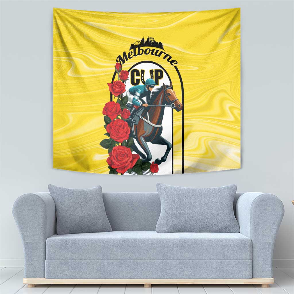 Melbourne Horse Racing Tapestry The Race That Stops The Nation - Wonder Print Shop
