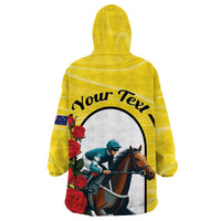 Personalised Melbourne Horse Racing Wearable Blanket Hoodie The Race That Stops The Nation - Wonder Print Shop