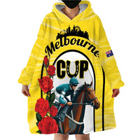 Personalised Melbourne Horse Racing Wearable Blanket Hoodie The Race That Stops The Nation - Wonder Print Shop