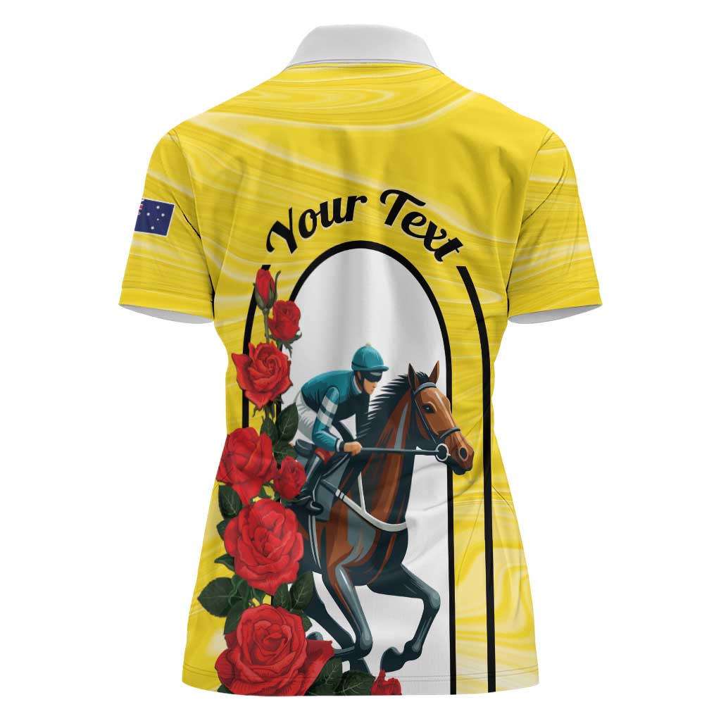Personalised Melbourne Horse Racing Women Polo Shirt The Race That Stops The Nation - Wonder Print Shop