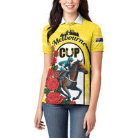 Personalised Melbourne Horse Racing Women Polo Shirt The Race That Stops The Nation - Wonder Print Shop