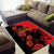 Albania Eagle Area Rug Red Poppy Flowers - Wonder Print Shop