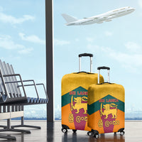 Sri Lanka Independence Day Luggage Cover Golden Lion Sinha Flag Style - Wonder Print Shop
