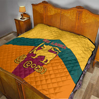 Sri Lanka Independence Day Quilt Golden Lion Sinha Flag Style - Wonder Print Shop