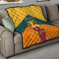 Sri Lanka Independence Day Quilt Golden Lion Sinha Flag Style - Wonder Print Shop