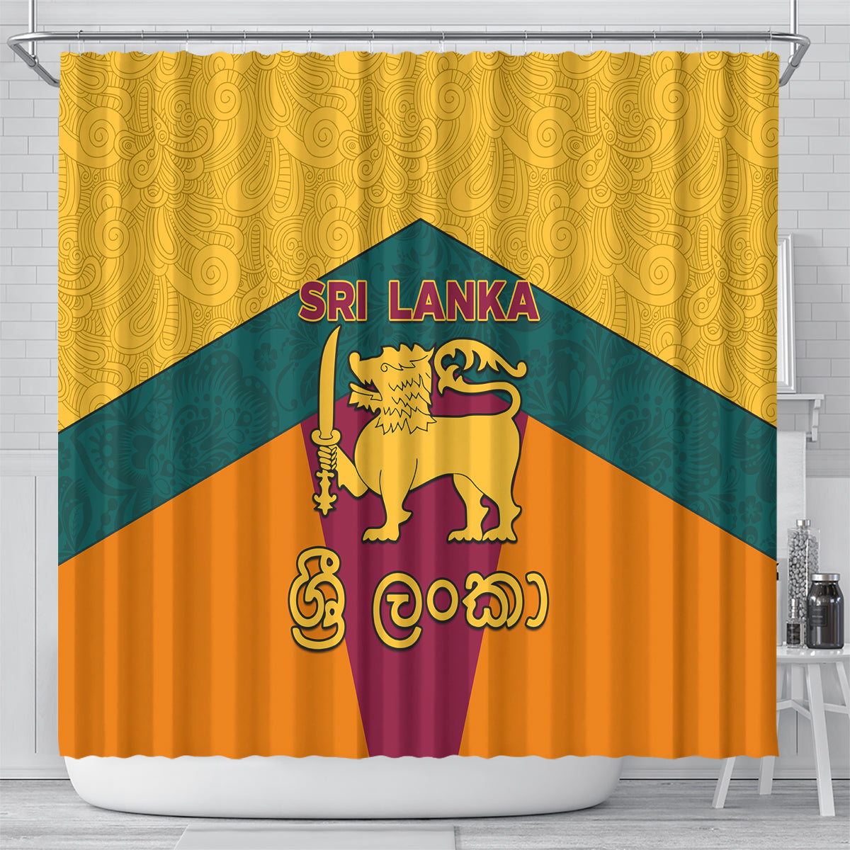 sri-lanka-independence-day-shower-curtain-golden-lion-sinha-flag-style