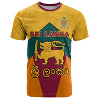 Sri Lanka Independence Day T Shirt Golden Lion Sinha Flag Style - Wonder Print Shop