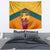 Sri Lanka Independence Day Tapestry Golden Lion Sinha Flag Style - Wonder Print Shop
