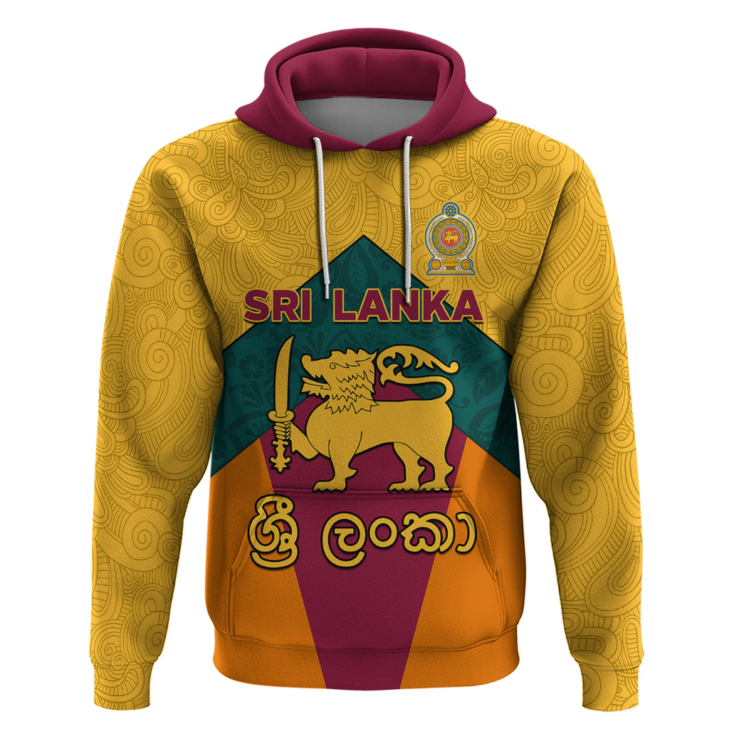 Sri Lanka Independence Day Zip Hoodie Golden Lion Sinha Flag Style - Wonder Print Shop