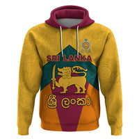 Sri Lanka Independence Day Zip Hoodie Golden Lion Sinha Flag Style - Wonder Print Shop
