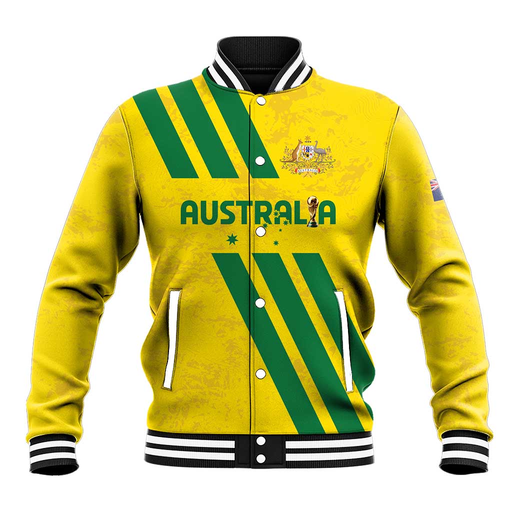 Custom Soccer 2026 Australia Baseball Jacket Socceroos Go Glory