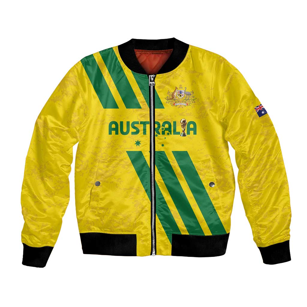 Custom Soccer 2026 Australia Bomber Jacket Socceroos Go Glory