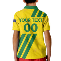 Custom Soccer 2026 Australia Kid Polo Shirt Socceroos Go Glory