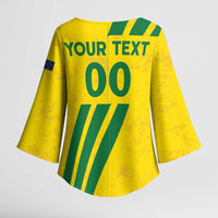 Custom Soccer 2026 Australia Kimono Sleeve Blouse Socceroos Go Glory