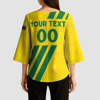 Custom Soccer 2026 Australia Kimono Sleeve Blouse Socceroos Go Glory