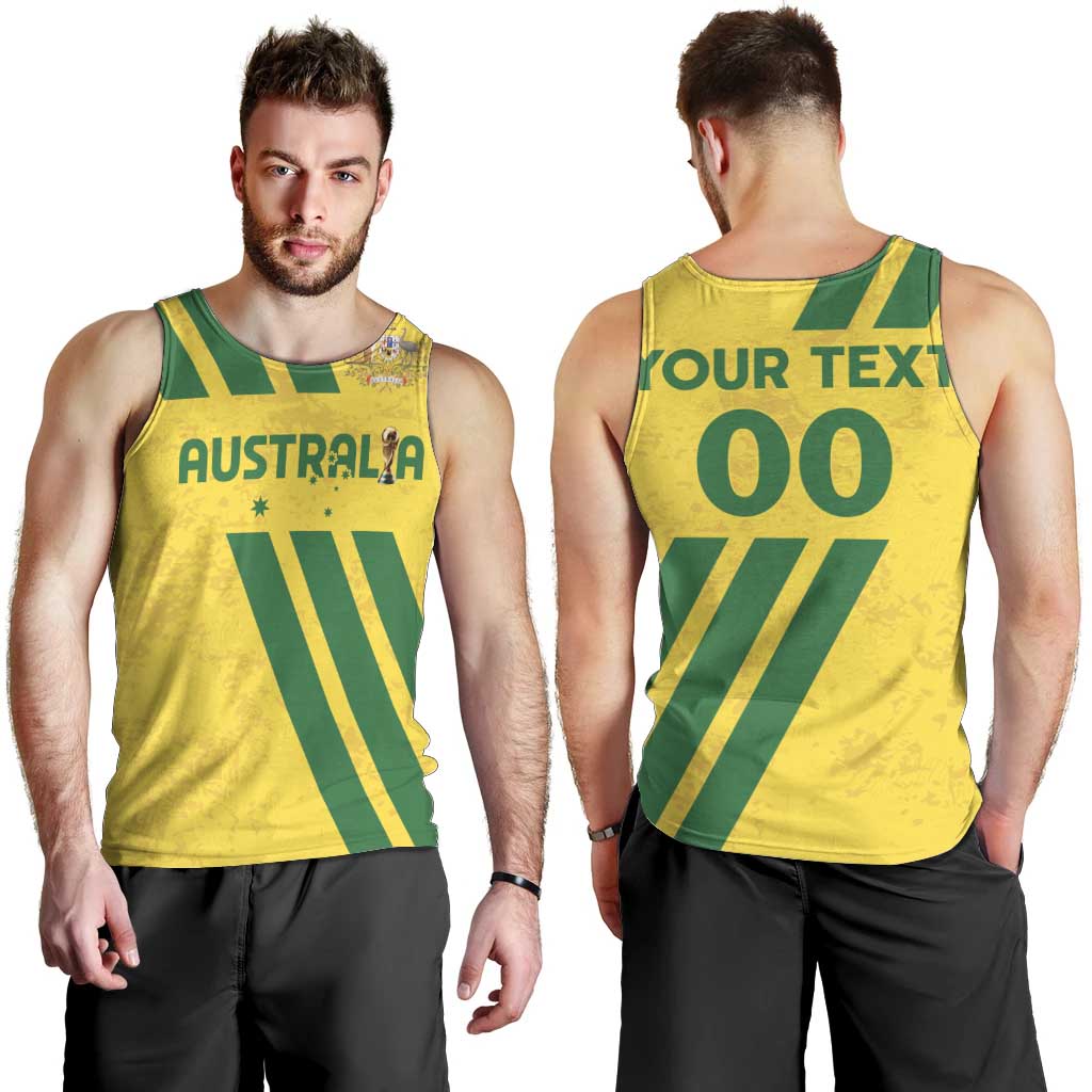 Custom Soccer 2026 Australia Men Tank Top Socceroos Go Glory