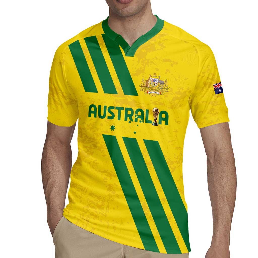 Custom Soccer 2026 Australia Rugby Jersey Socceroos Go Glory