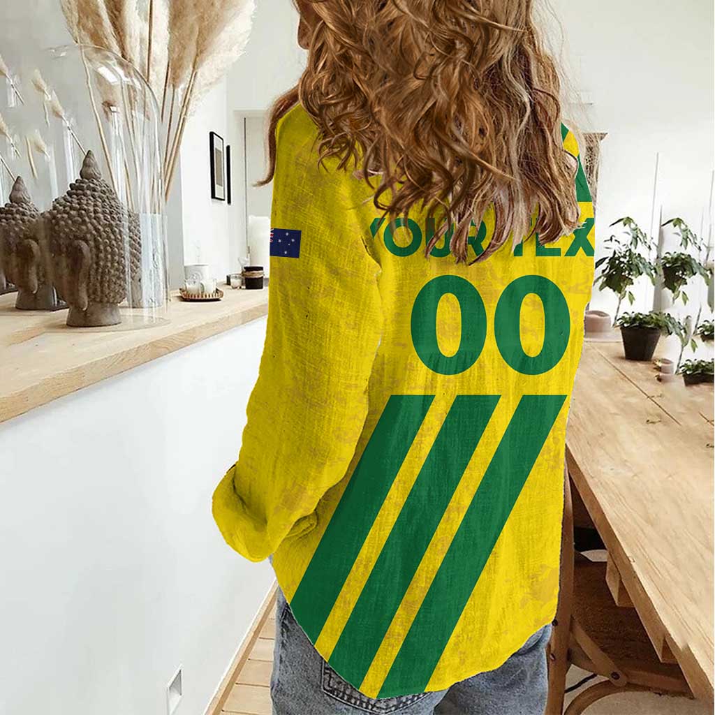 Custom Soccer 2026 Australia Women Casual Shirt Socceroos Go Glory