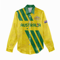 Custom Soccer 2026 Australia Women Casual Shirt Socceroos Go Glory